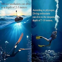 TUDIVING-Scuba Diving Ventilator,Waterproof Portable Rechargeable Scuba Diving Tank with Breathing Regulator,Scuba Diving Gear