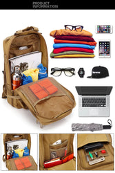 30L/50L Multifunctional Bag Military 900D Military Hiking Bag Waterproof Rucksacks Army Outdoor Camping Trekking Hunting Bag