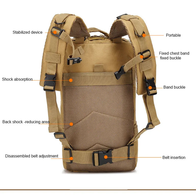 30L/50L Multifunctional Bag Military 900D Military Hiking Bag Waterproof Rucksacks Army Outdoor Camping Trekking Hunting Bag