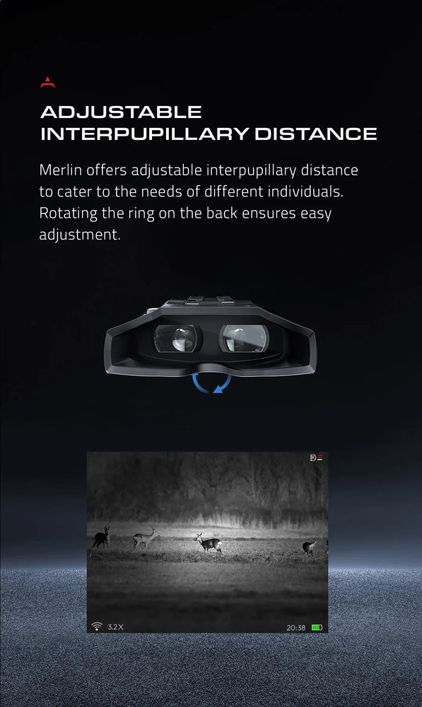 PARD Merlin Hunting Binocular Digital Camera 1920*1080 Sensor Adjustable interpupillary distance function WIFI Waterproof