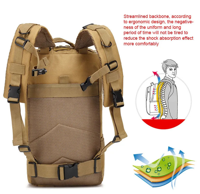 30L/50L Multifunctional Bag Military 900D Military Hiking Bag Waterproof Rucksacks Army Outdoor Camping Trekking Hunting Bag