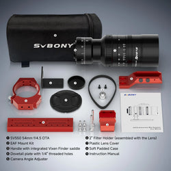 Svbony SV555 Astrophotography Telescope APO 243mm f/4.5 Telephoto Camera Lens for Full Frame Sky Imaging