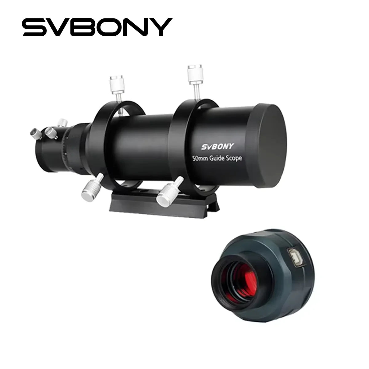 SV105 planetary camera paired with SV106 Achromatic Guide Scope ，suitable for beginners in astrophotography