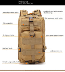 30L/50L Multifunctional Bag Military 900D Military Hiking Bag Waterproof Rucksacks Army Outdoor Camping Trekking Hunting Bag