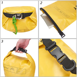 20L Tow rope Sand Sack 2-in-1 Sand Anchor Drift Bag Waterproof Dry Bag Sand Anchor Dock line for Kayak Jet Ski Rowing Small Boat