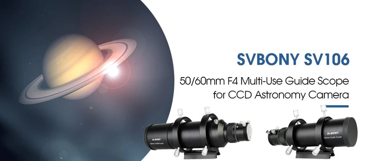 SV105 planetary camera paired with SV106 Achromatic Guide Scope ，suitable for beginners in astrophotography