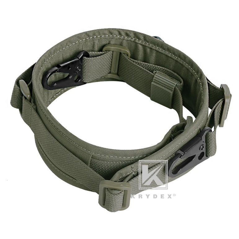 KRYDEX 2 Point / 1 Point Tactical Rifle Sling 2.25" Padded Removable Rifle Modular Strap Shooting Hunting Combat Accessories RG