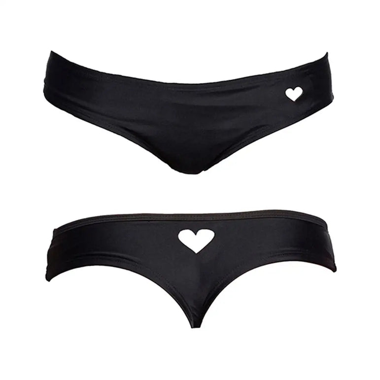 Female Wears Bikini Bottom Cutout Swim Trunks Bikini Bottom Women Swimwear Swimsuit Swimming Micro Briefs Panties Underwear