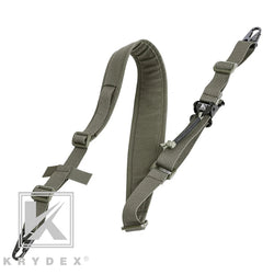 KRYDEX 2 Point / 1 Point Tactical Rifle Sling 2.25" Padded Removable Rifle Modular Strap Shooting Hunting Combat Accessories RG