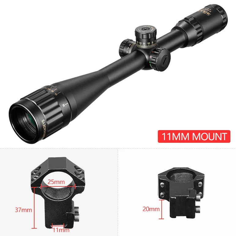 DIANA 6-24X44 Tactical Optic Cross Sight Green Red Illuminated Riflescope Hunting Rifle Scope Sniper Airsoft Air Guns