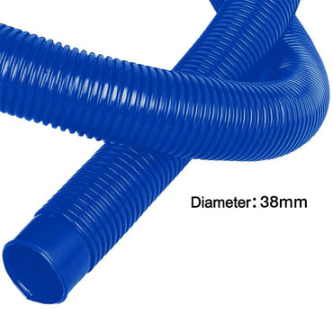 Swimming pool high-quality hose, 38 mm in diameter, 6.6 m in total length, UV-resistant and chlorinated water