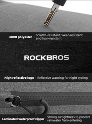 ROCKBROS Bike Bag 1.5L Waterproof Top Tube Triangle Bag Front Tube Triangle Lengthed Double Zipper Scratch-resistant Bicycle Bag