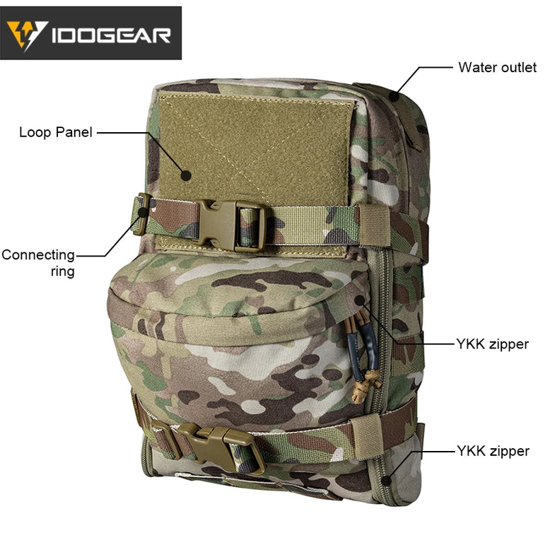 IDOGEAR Hydration Backpack Assault Molle Pouches Mini Tactical Outdoor Sport Water Bags 3530