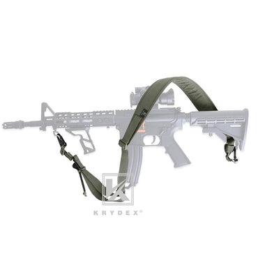 KRYDEX 2 Point / 1 Point Tactical Rifle Sling 2.25" Padded Removable Rifle Modular Strap Shooting Hunting Combat Accessories RG
