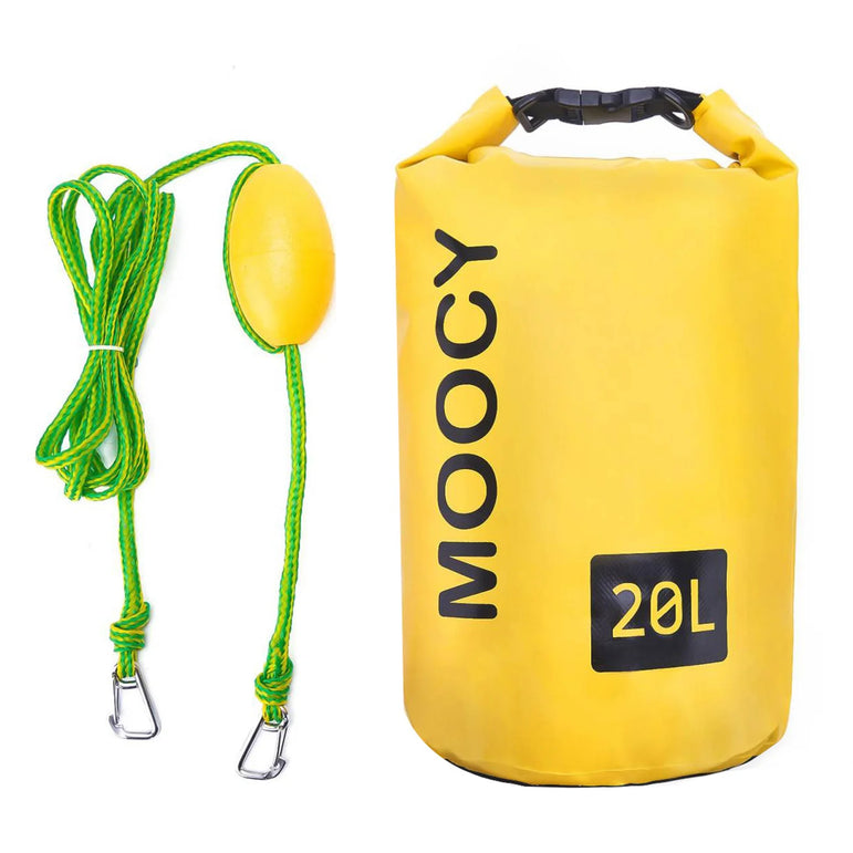 20L Tow rope Sand Sack 2-in-1 Sand Anchor Drift Bag Waterproof Dry Bag Sand Anchor Dock line for Kayak Jet Ski Rowing Small Boat
