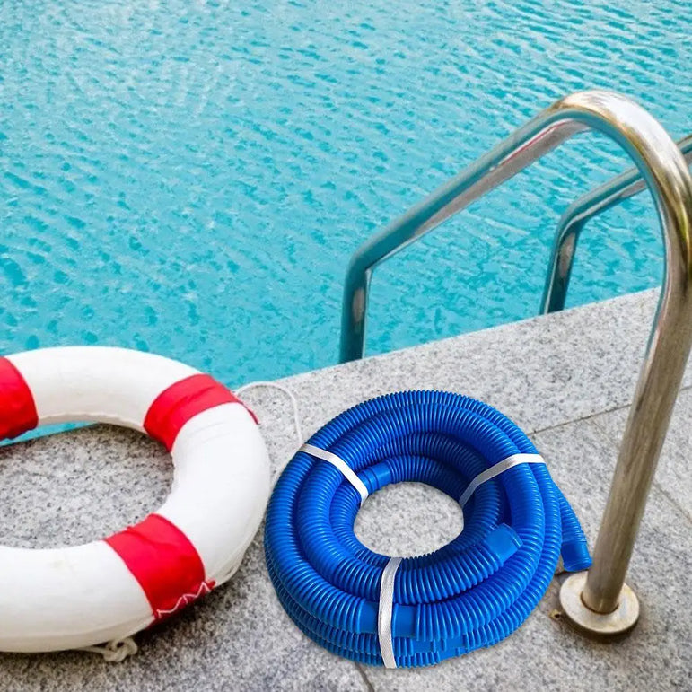6m Swimming Pool Hose Water Hose with 38mm Diameter Pipe Reusable Washable Biofoam Cleaner Pool Water Resistant Pool Accessory