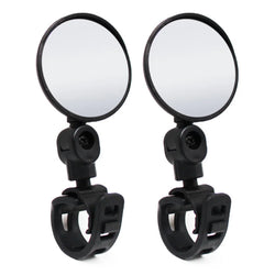 2pcs Universal Mountain Bicycle Rearview Mirror 360 Degree Rotatable Scooter Bike Handlebar Rear View Reflector Cycling Accessor