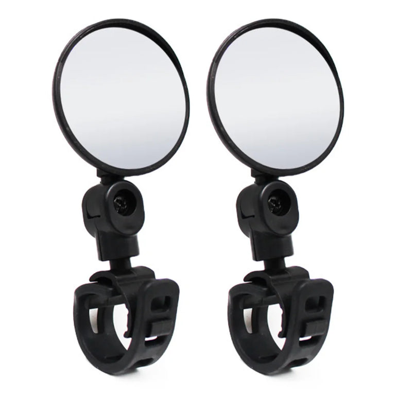 2pcs Universal Mountain Bicycle Rearview Mirror 360 Degree Rotatable Scooter Bike Handlebar Rear View Reflector Cycling Accessor