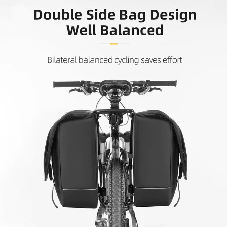 ROCKBROS MTB Bicycle Carrier Bag Rear Rack Bike Trunk Bag Luggage Pannier Back Seat Double Side Bycicle Bag Durable Travel