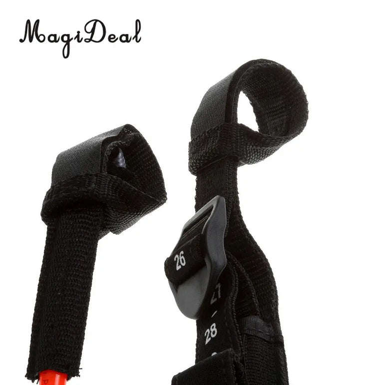 MagiDeal Professional 2Pcs TPU Adjustable Windsurfing Harness Non-Slip Line Water Sport Wind Surfing Tools 56-71cm Blue/Orange