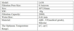 Miniwell L630 Personal Camping Purification Water Filter Straw for Survival or Emergency Supplies
