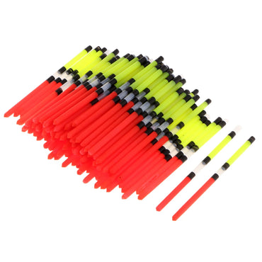 100x Plastic Fishing Floats Vertical Buoy Long Tail Fishing Float Floating Tube