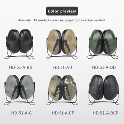 Tactical Earmuff Noise Reduction Hunting Shooting Headphone Anti-noise Ear Defenders Hearing Protector