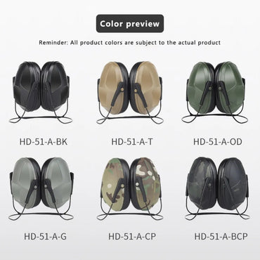 Tactical Earmuff Noise Reduction Hunting Shooting Headphone Anti-noise Ear Defenders Hearing Protector