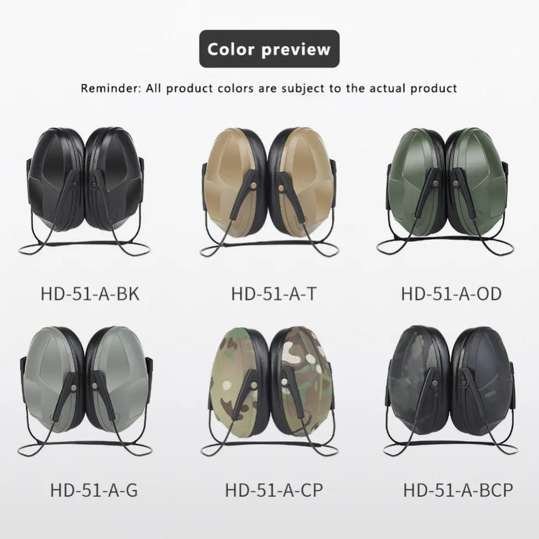 Tactical Earmuff Noise Reduction Hunting Shooting Headphone Anti-noise Ear Defenders Hearing Protector