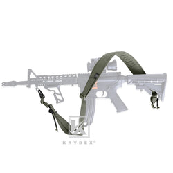 KRYDEX 2 Point / 1 Point Tactical Rifle Sling 2.25" Padded Removable Rifle Modular Strap Shooting Hunting Combat Accessories RG
