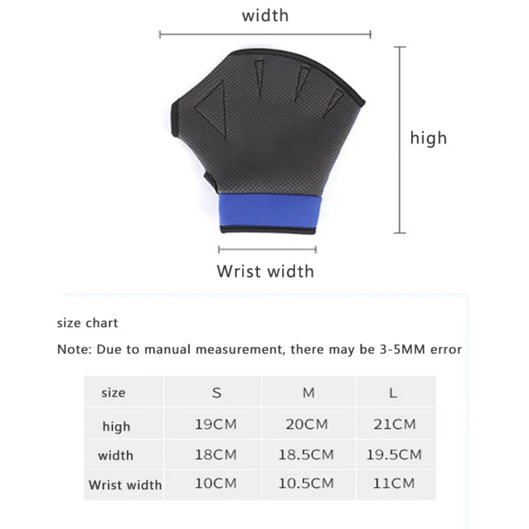 1 Pair Men Women Neoprene Diving Gloves Snorkeling Dive Swimming Paddles Palm Webbed Scratch-resistant Hand Guard Equipment