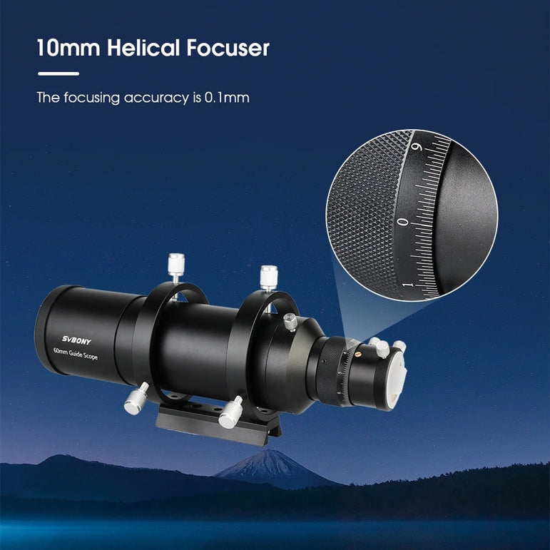 SV105 planetary camera paired with SV106 Achromatic Guide Scope ，suitable for beginners in astrophotography