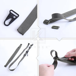 KRYDEX 2 Point / 1 Point Tactical Rifle Sling 2.25" Padded Removable Rifle Modular Strap Shooting Hunting Combat Accessories RG