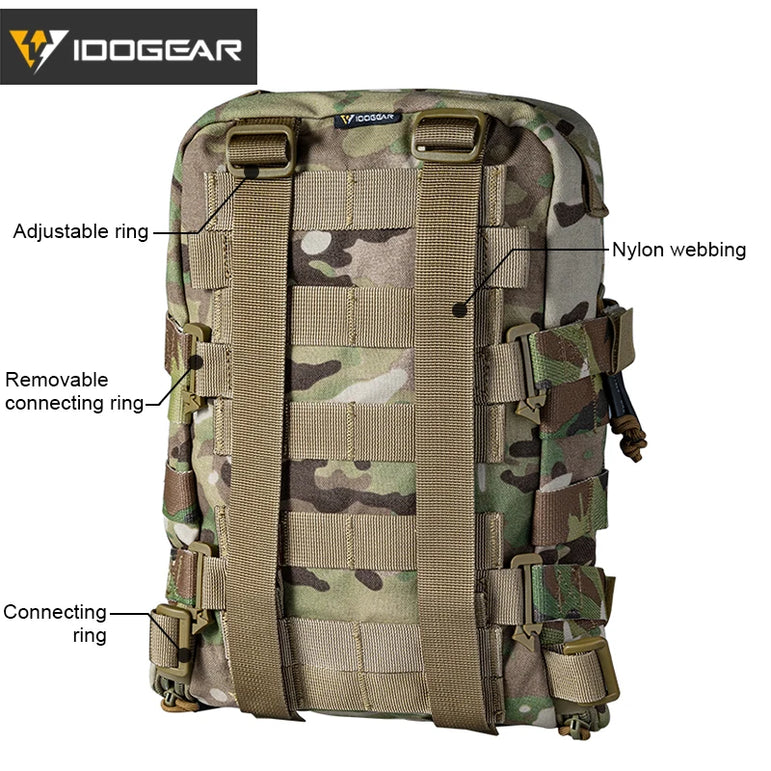 IDOGEAR Hydration Backpack Assault Molle Pouches Mini Tactical Outdoor Sport Water Bags 3530