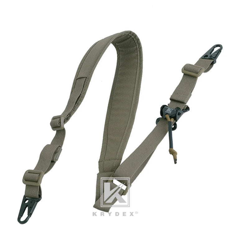 KRYDEX 2 Point / 1 Point Tactical Rifle Sling 2.25" Padded Removable Rifle Modular Strap Shooting Hunting Combat Accessories RG