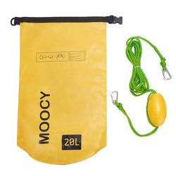 20L Tow rope Sand Sack 2-in-1 Sand Anchor Drift Bag Waterproof Dry Bag Sand Anchor Dock line for Kayak Jet Ski Rowing Small Boat