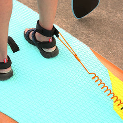 Coiled Leash Leg Rope Kit Paddle Board Surfboard Portable 10 Feet Surfing Board Stand Up Safety Watering Elements