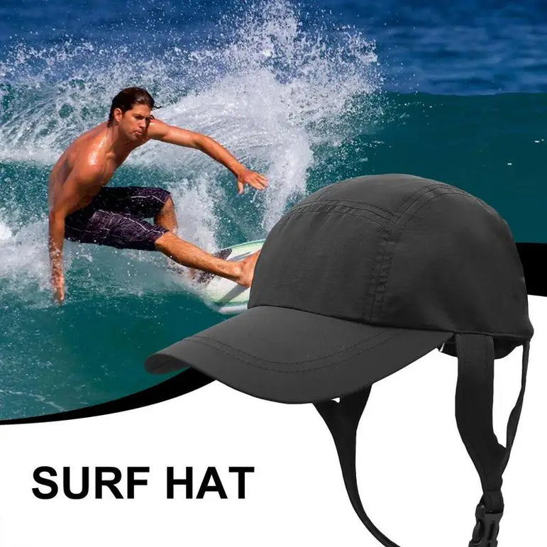 Beach Surf Caps Breathable Sun Hat Summer Outdoor Fishing Caps Chin Adjustable Bucket Hat Water Sport Caps Riding Hiking Sun Hat
