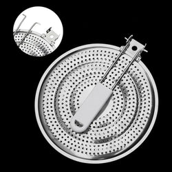 Stainless Steel Heat Diffuser For Stove Multipurpose Stove Flame Guard Simmer Plate Wear-resistant Kitchen Gadget User Friendly