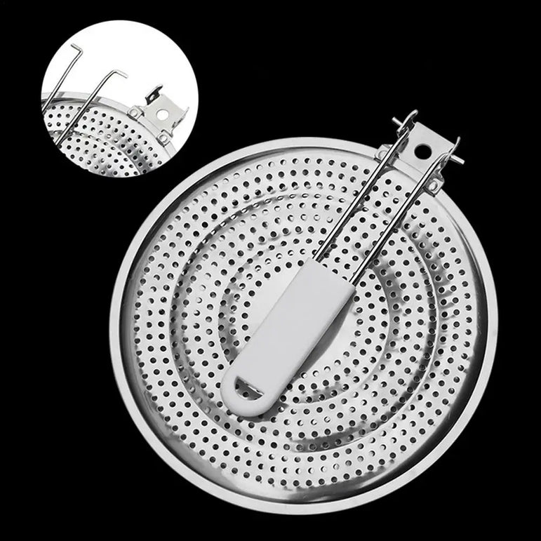 Stainless Steel Heat Diffuser For Stove Multipurpose Stove Flame Guard Simmer Plate Wear-resistant Kitchen Gadget User Friendly
