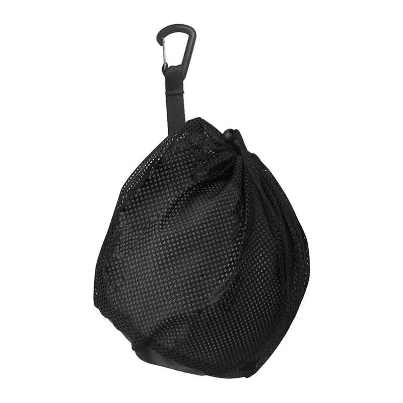 Single Ball Bag Mesh Bag For Transporting Single Volleyball Basketball Football Volleyball Bag Mesh Handbag Ball Bag Clip On