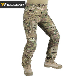 IDOGEAR Combat UFS Pants Tactical Pants w/ Knee Pads Camo Trousers Outdoor Hunting 3209