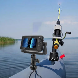 360 Degree Swivel Ball Mount Marine Kayak Electronic Fish Finder Mount Base Fishfinder GPS Plate Rotating Boat Supporter sonar