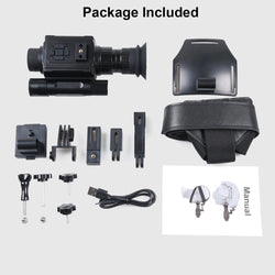 HD 1080P Night Vision Goggles with Head-Mounted and Helmet-Mounted 940nm IR 5X Zoom Night Vision Monocular for Hunting Camping