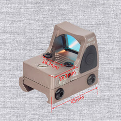 Tactical RM S Red Dot Sight Collimator Reflex For GLOCK 17 Scope Optics Riflescope Fit Airsoft Weapons 20mm Rail Hunting