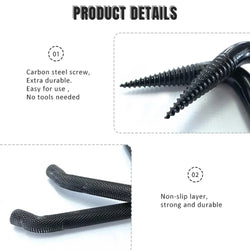 Steel Tree Stand Step Self-Tapping Knurling Pattern Tree Mount Bow Hangers For Hunting Tree Steps Hunting Accessories