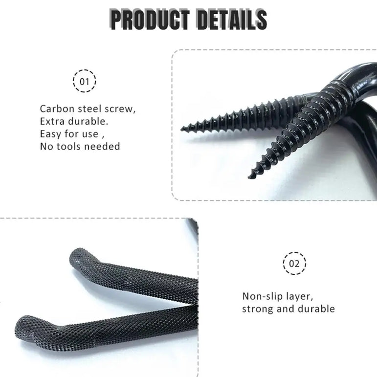 Steel Tree Stand Step Self-Tapping Knurling Pattern Tree Mount Bow Hangers For Hunting Tree Steps Hunting Accessories