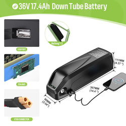 Original Ebike Battery 52V 48V 36V Hailong 18650 21700 Cell Lithium Battery Pack For BAFANG Tongsheng Motor Electric Bike Kit