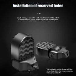 Electric Mountain Bicycle Folding Footrest Bike Rear Pedals Strong Load Capacity Foot Pegs Rear Pedals Cycling Accessories
