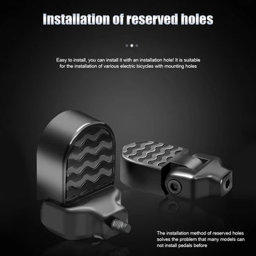 Electric Mountain Bicycle Folding Footrest Bike Rear Pedals Strong Load Capacity Foot Pegs Rear Pedals Cycling Accessories